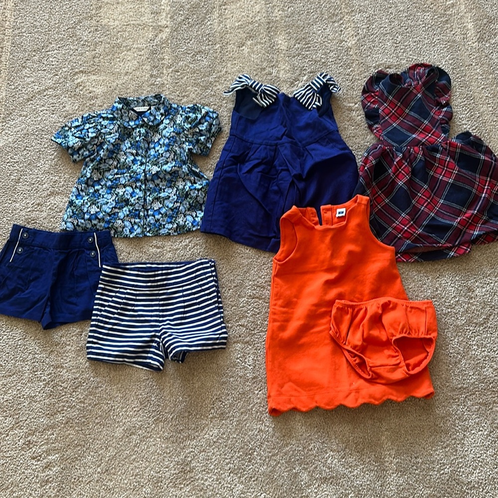 Kids Clothing Set with Dresses and Shorts